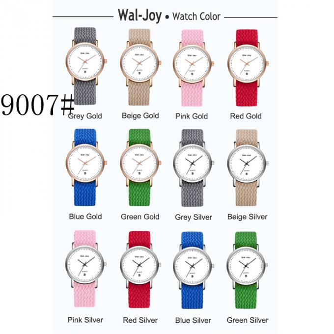 WJ-8425 Çin Wal-Joy Çin İzle Kadınlar Moda 8 Renkler Kalite Güvencesi Alaşım Durumda Deri Izle