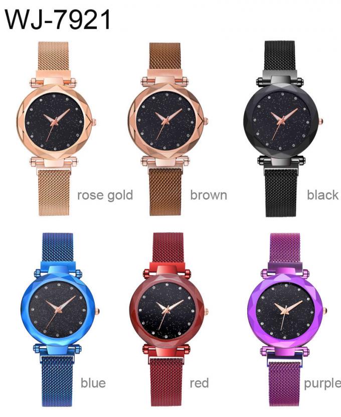 WJ-8414 Yeni Tasarım Moda Kızlar Paslanmaz Çelik Watch Band Analog Kuvars İzle