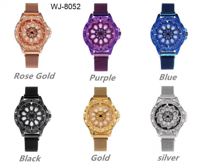 WJ-8359 Moda Akıllı Mor 6 Renkler 16 Mm Paslanmaz Çelik Watch Band Manyetik Kayış Izle