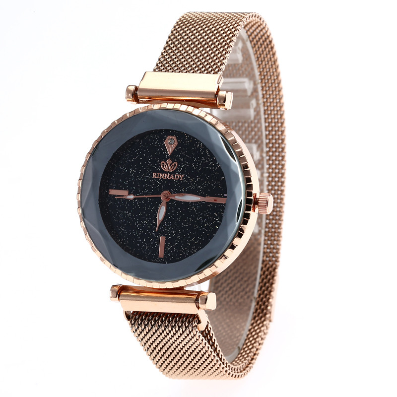 WJ-7867 Colorful Newest Creative Fashion Lady Hand Watch Charming Magnet Buckle Mesh Belt Women Watches