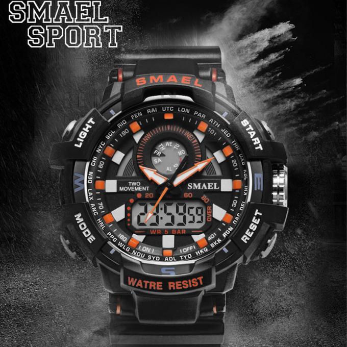 WJ-7398 Moda Son Tasarım SMAEL Erkekler Saatler Büyük Yüz Marka Dijital Bilek Saatler Casual Ucuz Fiyat Silikon Kol Saatleri