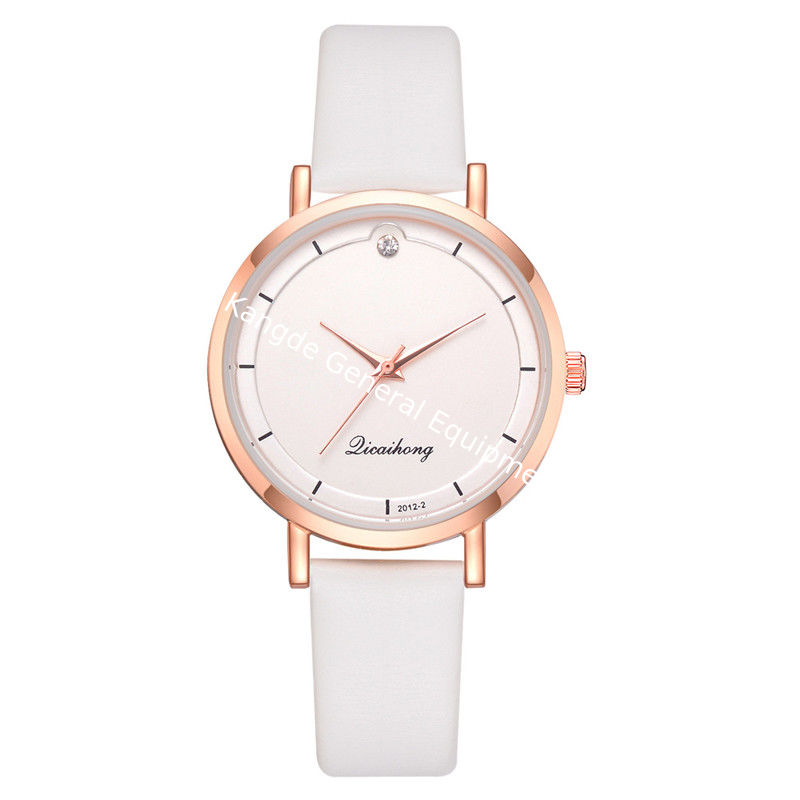 WJ-8447 New Fashion Women Good Quality Many Colors Alloy Watch Case Pu Leather Bracelet Watch