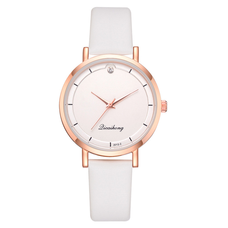 WJ-8447 New Fashion Women Good Quality Many Colors Alloy Watch Case Pu Leather Bracelet Watch